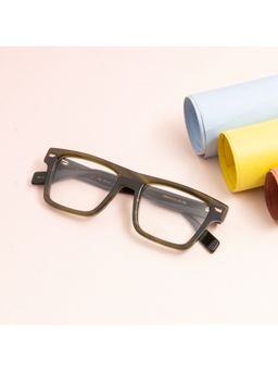 TED SMITH - Unisex 100% Acetate Full Rim Square Frames Green