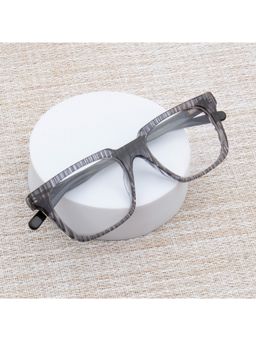 TED SMITH - Unisex 100% Acetate Full Rim Wayfarer Frames Grey