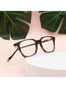 TED SMITH - Unisex 100% Acetate Full Rim Square Frames Brown