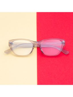 TED SMITH - Lorret Unisex Full Rim Cat Eye Frames Grey