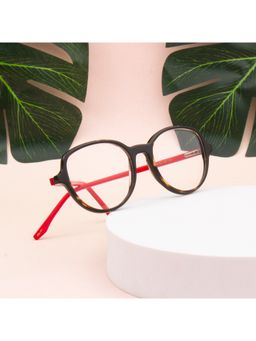 TED SMITH - Women 100% Acetate Full Rim Round Frames Brown