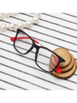 TED SMITH - Unisex Black Full Rim Wayfarer Frames