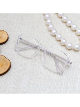 TED SMITH - Unisex Transparent Full Rim Square Frame Eyeglasses