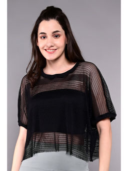 Tuna London - Black Netted Top