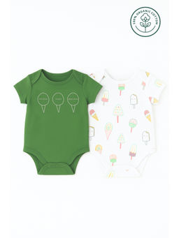 FURR BALLS - Multi-Color Organic Cotton Onesies (Pack of 2)