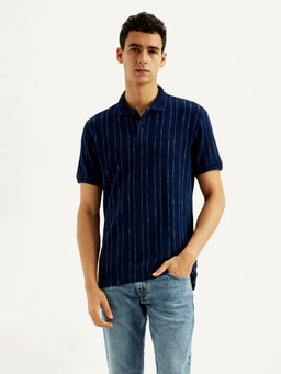 Levi's - Mens Striped Slim Fit Polo T-Shirt