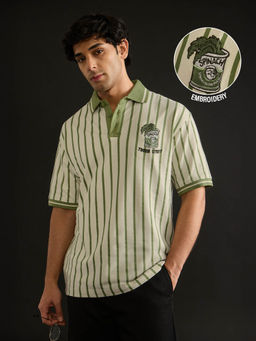 The Souled Store - Official Popeye: Tough Stuff Men Oversized Polo T-shirt