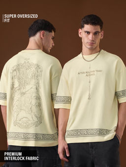 The Souled Store - Official Harry Potter: The Silent Vow Men Super Oversized T-Shirts