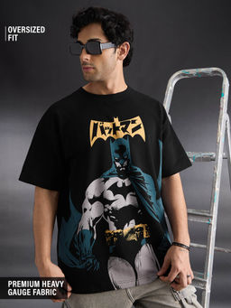 The Souled Store - Official Batman Manga Men Oversized T-Shirts