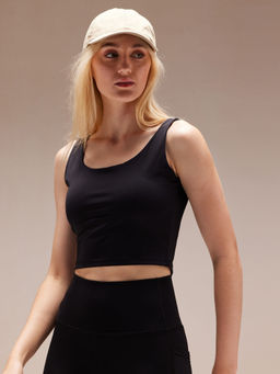 Cava Athleisure - Black Aerial Crop Tank Top
