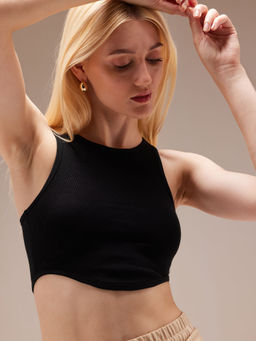 Cava Athleisure - Black All Day Rib Tank Top