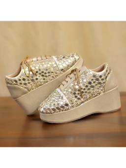 Around Always - Aaina Gold Heels