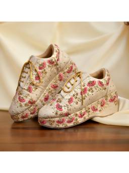 Around Always - Daisy Beige Heels