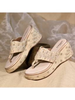 Around Always - Geet Beige Wedges