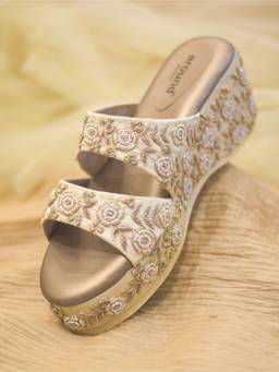 Around Always - Gulshan On Tone Gold Wedges
