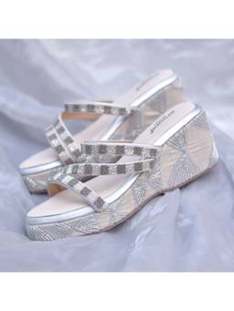 Around Always - Illusion Silver Wedges