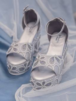Around Always - Isabelle Silver Wedges