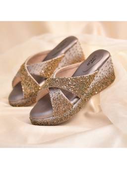 Around Always - Vogue Silver Wedges