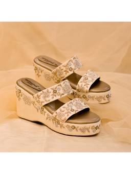 Around Always - Zuri Gold Wedges
