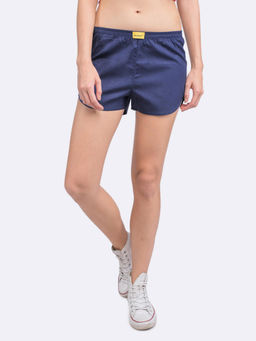 Bewakoof - Nebula Blue Plain Boxer - Blue