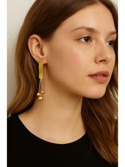VIEN - Elegant Gold Plated Geometric Drop Earrings