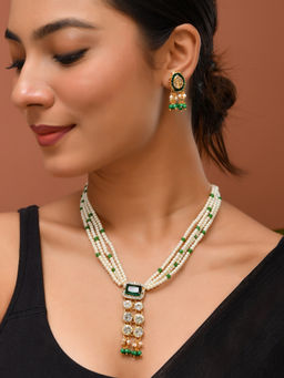 Silvermerc Designs - Multi-Color Traditional Necklace with Earrings