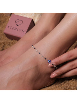 STERLYN - Blue Evil Eye Protection Anklet