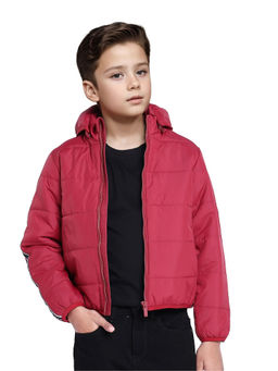 RARE ONES - Bolin Pink Polyester Full Sleeve Solid Jacket - Rare Ones By Rare Rabbit