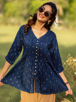 Libas - Blue Printed Tunic