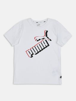 Puma - ESS Logo lab Boys White T-Shirt