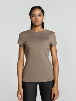 Puma - Studio Sheer Fashion Womens Brown T-Shirt