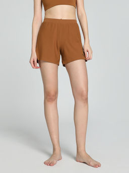 Puma - Unwind Womens Brown Shorts
