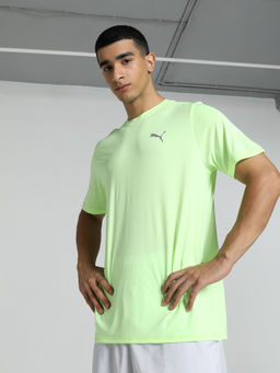 Puma - Run Favorite Heather Ss Mens Green T-Shirt