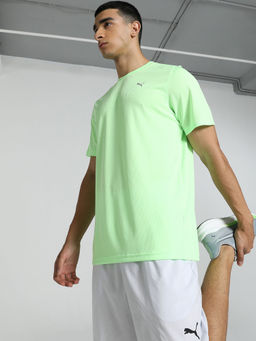 Puma - Performance Ss M Mens Green T-Shirt