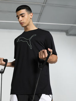 Puma - Performance Cat M Mens Black T-Shirt