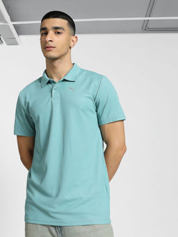 Puma - Performance Polo Mens Blue T-Shirt
