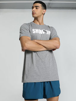 Puma - Performance Training Graphic Mens Grey T-Shirt