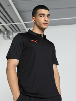 Puma - Cr Team Polo Mens Black T-Shirt