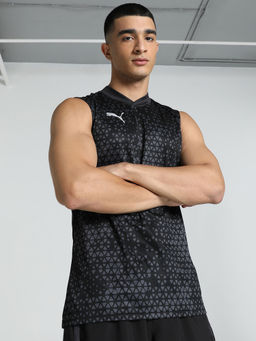 Puma - Team Cup Training Jersey Sl Mens Black T-Shirt
