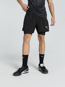Puma - Team Goal 2 in 1 Mens Black Shorts