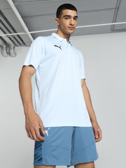 Puma - Cr Teamwear Plain Polo Mens Blue T-Shirt