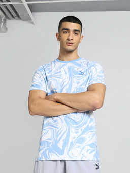 Puma - Graphic I Mens Blue T-Shirt