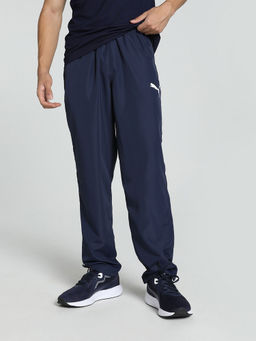 Puma - Zippered Woven Mens Blue Sweatpants