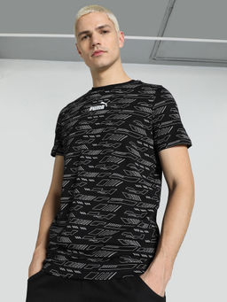 Puma - Essentials Mens Black T-Shirt