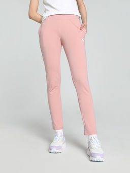 Puma - Basic Open Hem Womens Pink Track Pant