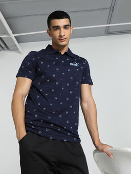 Puma - Essentials Polo Mens Blue T-Shirt