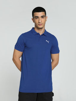 Puma - Essentials Polo Mens Blue T-Shirt