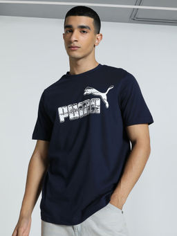 Puma - Graphics No. 1 Logo Mens Blue T-Shirt