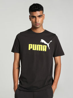 Puma - Essentials 2 Col Logo Mens Black T-Shirt