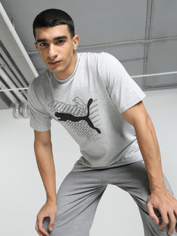 Puma - Graphics Cat Mens Grey T-Shirt